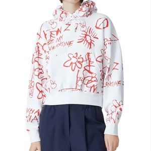 Kenzo White Crop Sweater